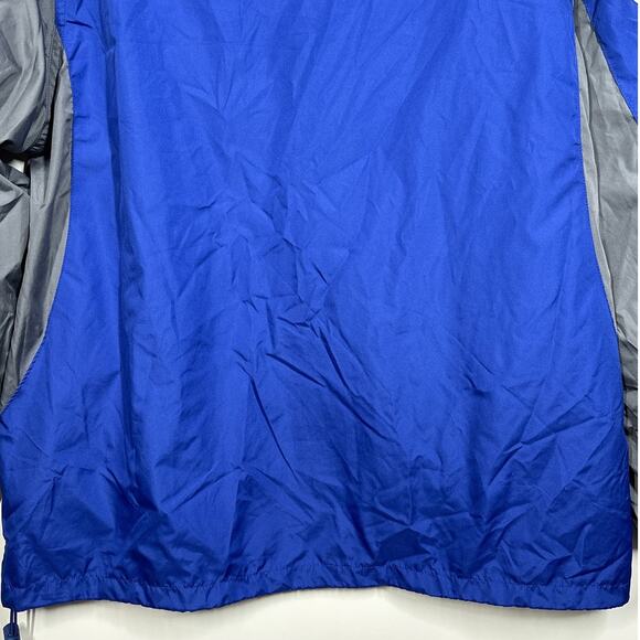New York Giants Football Reebok SI NFL Team Apparel Windbreaker Jacket Blue Sz L - Picture 13 of 16